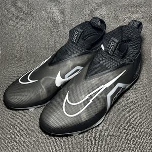 Nike Alpha Menace Elite 3 Ghost Black Football Cleats Mens Sz 16 Wide DH1350-100